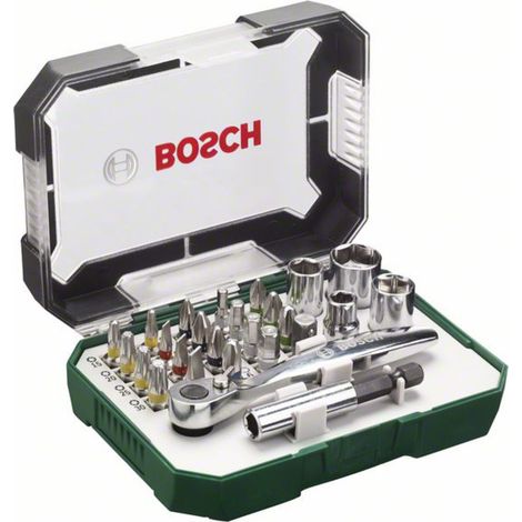Bosch Accessories Promoline 2607017322 Bit-Set 26teilig Schlitz, Kreuzschlitz Phillips, Kreuzschlitz