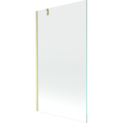 Mexen Next mampara de ducha de 1 hoja 100 x 150 cm, transparente, dorado cepillado - 895-100-000-00-00-55 (1/5)