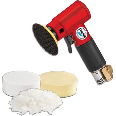 Clarke Air Polisher 3"" 75mm Right Angle Head Palm Sanding Variable Speed CAT220 (1/5)
