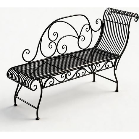 HLC Banc de Jardin, Chaise Longue Jardin Exterieur, 156×78×46 cm, adapté pour Jardins, balcons, Parcs (1/5)