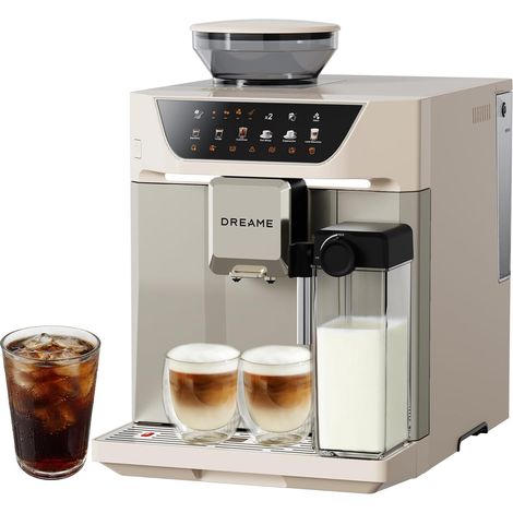 Dreame Ecceluxe Master Machine à expresso automatique, Cold Brew 1 Touche, Écran Couleur, 6 café, Contrôle Fluide De La Mousse, Capacité 45 Tasses
