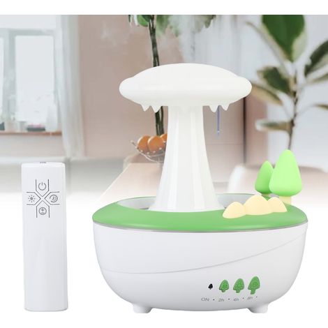 Raindrop Ultraschall-Luftbefeuchter (280 ml) mit LED-Aromatherapie-Diffusor und 2/4/8-Stunden-Timer, ABS/PP, für Büro, Yoga oder Schlafzimmer (1/5)