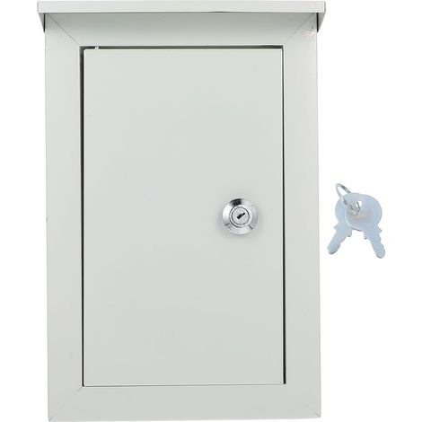 Boîte Électrique Métallique Grande Capacité, Montage Mural Visible Extérieure Beige en Aluminium Résistante aux Intempéries et Empêchant la Pénétration de Saleté pour Usage (1/5)
