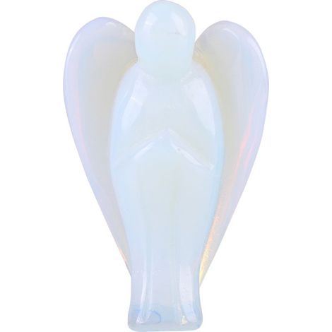 Natürlicher Opal-Engelstein, 3,8 cm (1,5 Zoll), Heilstein, spirituelles Geschenk (1/5)