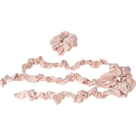 Lot de 2 Rouleaux Chauffants Sans Chaleur pour Cheveux avec Scrunchies, Bandeau de Curling Nocturne, Outil de Coiffage Champagne (1/5)