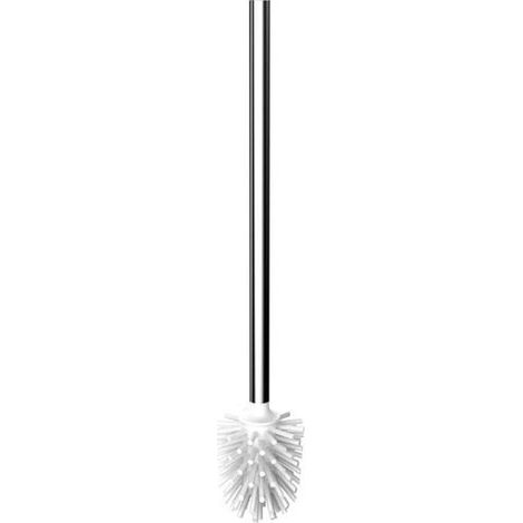 Brosse FLOW Tête de brosse blanche, avec manche chromé