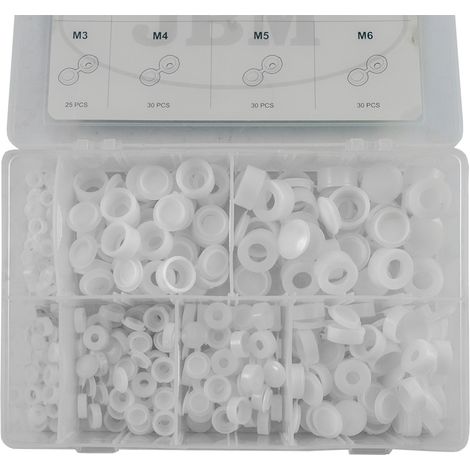 GUMMI-KABELVERSCHRAUBUNG IM KOFFER (190 STÜCK) M234568 10  JBM53370