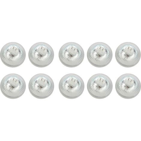 10 ampoules LED MR16 GU5.3 220V blanc jour 60 SMD 4W à économie d'énergie (comme illustré) (1/5)