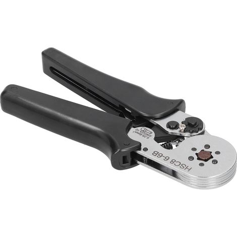 Mini-Crimpzange, selbstjustierend, Handcrimpwerkzeug für Drähte 0,25–6 mm² AWG23–10 HSC8 6–6B (1/5)