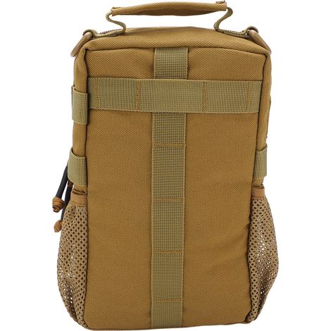 Sac à dos de vélo en nylon imperméable et résistant à l'usure, grande capacité, double face, coloris boue. (1/5)