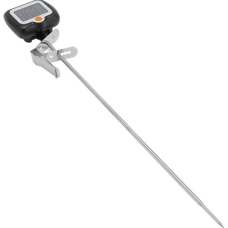 Thermomètre numérique à bonbons avec pince pour casserole, sonde longue en acier inoxydable, haute précision, pour la cuisson et la pâtisserie. (1/5)