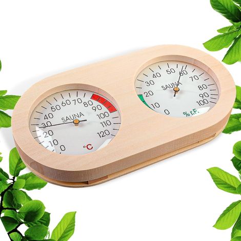 Saunathermometer und Hygrometer in einem: Präzise Temperatur- und Feuchtigkeitsmessung