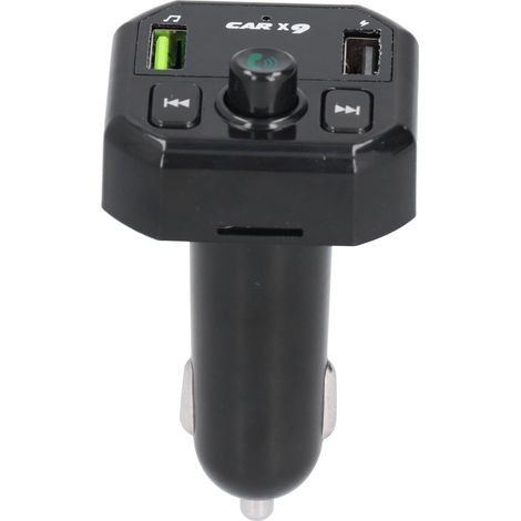 X9 Freisprech-Bluetooth-FM-Autosender, Zigarettenanzünder-Ladegerät mit tragbarem drahtlosem Radioempfang