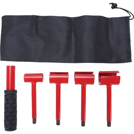 Kit de herramientas 4 en 1 para ajuste de bisagras de puerta: bisagras de acero y silicona, llave para ajuste de holgura, herramienta para doblar bisagras para reparar varias puertas. (1/5)