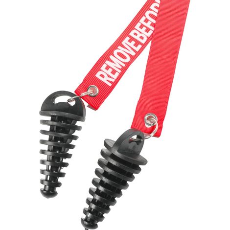 Tapón de escape para moto de cross de 0-6"-1-5" - Tapón de escape - Tapón de limpieza de escape - Tapón de limpieza de escape con serpentina - Limpieza de silenciador de goma (1/5)