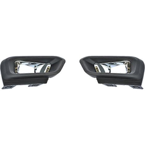 1 paire de grilles de protection de feux antibrouillard avant avec cadre chromé pour Peugeot 308 GT Line 2016 2017 2018 2019 (1/5)