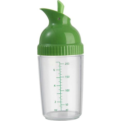 Bouteille distributeur d'huile et de vinaigrette, bouteille transparente et étanche pour assaisonnements et sauces de cuisine (1/5)