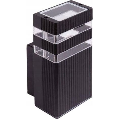 Ecolight2 Aplique exterior LED negro diseño contemporáneo (1/2)