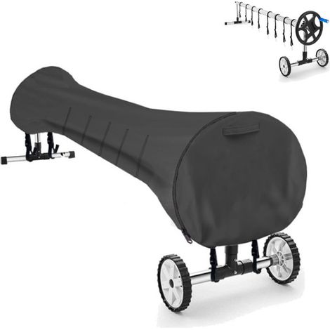 Rollo de cubierta solar, rollos de cubierta para piscinas, lona protectora, cubierta protectora para rollo de cubierta solar para piscinas exteriores e interiores, 5,5 m