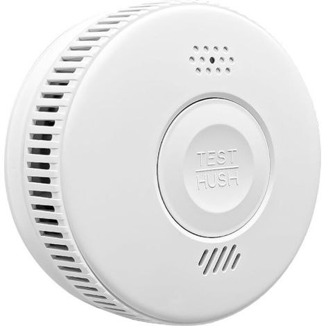Détecteur de fumée Intelligent, Alarme Incendie, Alarme de fumée avec capteur photoélectrique avancé, Surveillance à Distance Via app