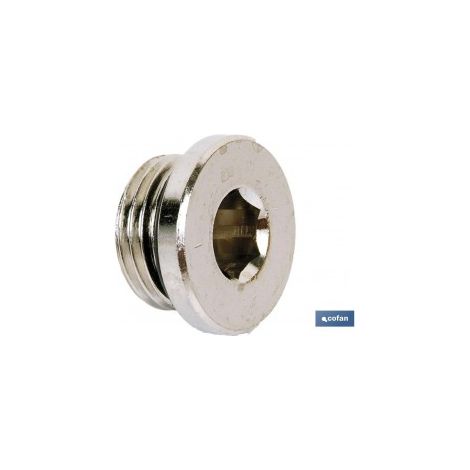Confezione da 5 tappi Allen filettatura maschio con guarnizione R-1/2