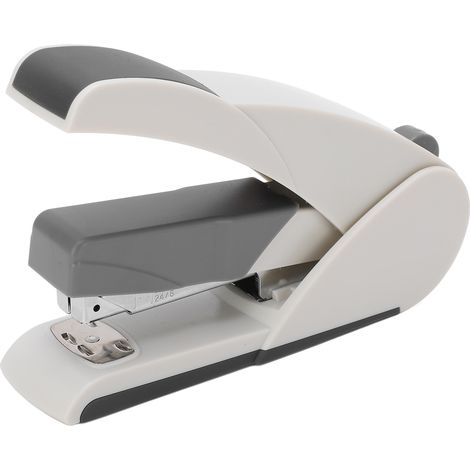 Stapler 20 Sheet Capacity 100pin Large Capacity Labor Saving Portable Stapler with Ergonomic Handle for Office Desktop5652 White (Grey) (1/5)