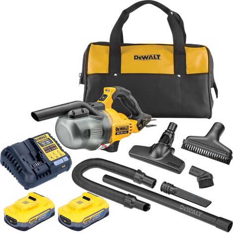 DeWalt DCV 501 LH2 aspirador de varilla sin cable 18 V 0,7 l polvo clase L + 2x batería Powerstack 5,0 Ah + cargador (1/5)