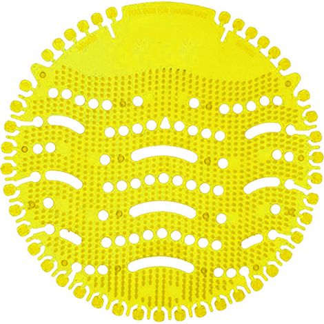 Lot de 10 protections d'urinoir désodorisantes - Grille anti-éclaboussures, parfum intense, anti-saleté, odeur agréable, compatible avec la plupart des urinoirs pour restaurants, bureaux, écoles (1/5)