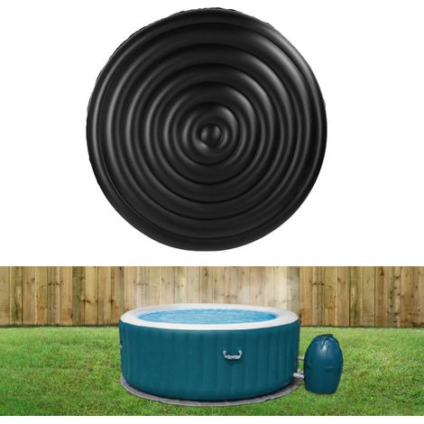 Cubierta inflable para jacuzzi, cubierta protectora de PVC para jacuzzis redondos de 1,28 m a 1,80 m de diámetro, impermeable y adaptable. (1/5)