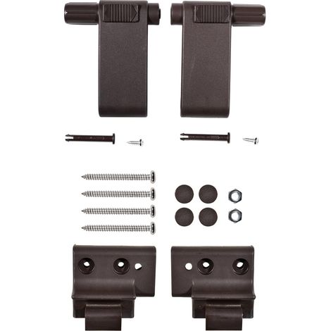 Kit de poignées et kit de consoles marron Pièce de rechange pour fenêtres Compatible avec les fenêtres de toit BA/DA 1992+ (1/5)