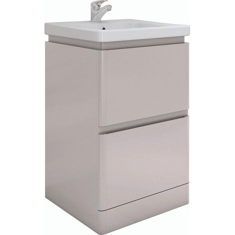 RAK Resort 550mm Matt Mushroom Floor Standing Vanity Unit - RAKRSTFSU55602