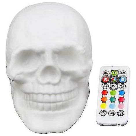 Lampe torche tête de mort colorée et amusante à télécommande (1/3)