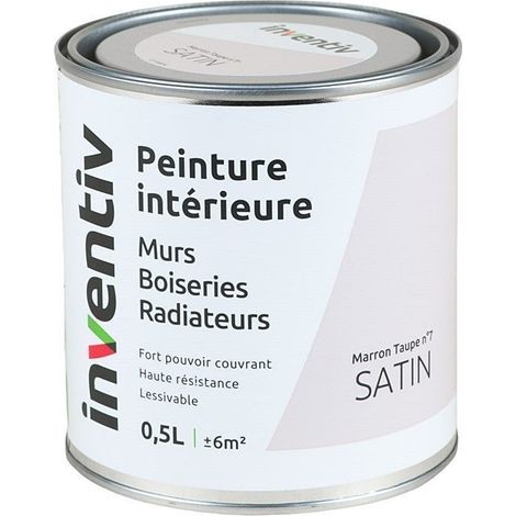 Peinture Intérieure Marron Taupe n°7 Satin - INVENTIV