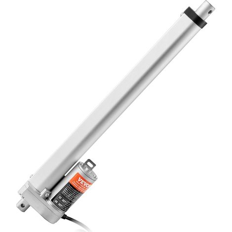 Actionneur Linéaire 12V 30,5 cm Vitesse Élevée 1,4 cm/s Charge 99,8 kg IP54 Résistant à l'Eau et à la Poussière (1/5)