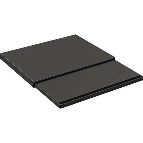 Bandeja de almacenamiento, acero al carbono, mecanismo de deslizamiento suave, color negro. (1/2)