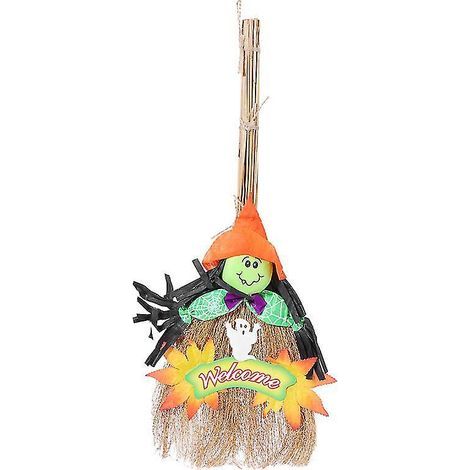 1 balai de sorcière pour décorations d'Halloween (1/3)