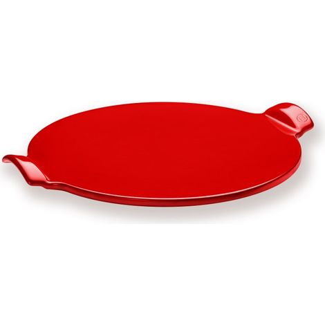 Pizza Stone lisse 37 cm rouge Coquelicot Emile Henry (1/2)