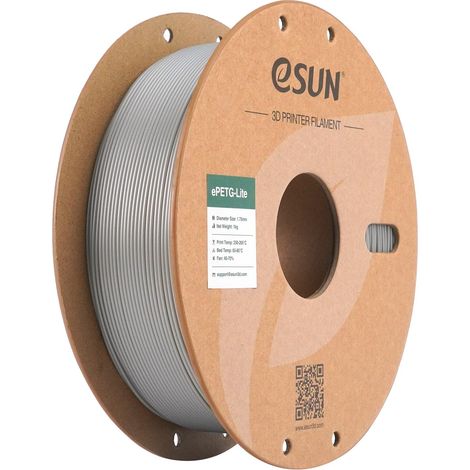 PETG Basic Filament 1.75mm 1KG pour Imprimante 3D,Argent Solide (1/5)