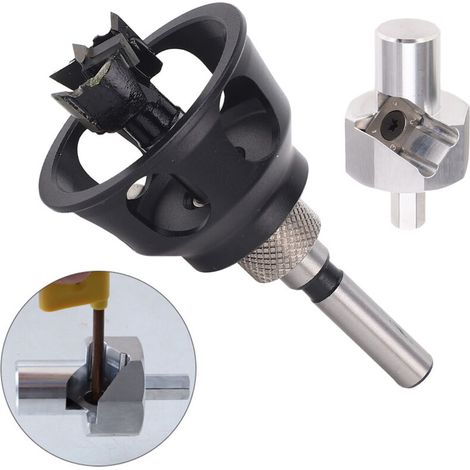 Gabarit de perçage vertical en alliage d'aluminium pour trous droits, avec foret court de 20 mm, pour le travail du bois. (1/5)