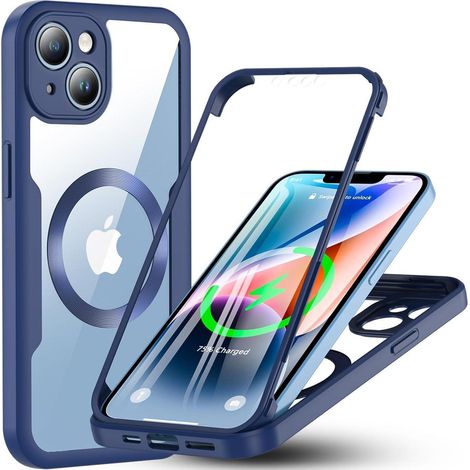 Handyhülle MagSafe Magnetisch Stoßfest iPhone 14 iPhone 14-Blau (1/5)
