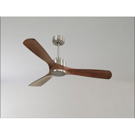 Modulo Regular Ring - Super destratificateur et ventilateur DC 132 cm Blanc pales bois rouge sans Lumière  25 à 40 m² (1/5)