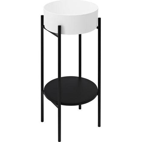 Colonne PUNO avec lavabo 375x870x448xmm, noir (1/4)
