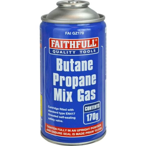 Faithfull 2175 Butane-Propane Mix Gas Cartridge – 170g