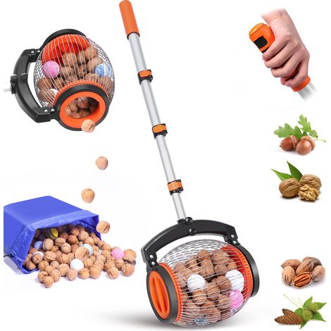 Collecteur de noix à rouler, ramasseur manuel de boules, outil multifonctionnel de cueillette de jardin pour Fruits de noix et de châtaigne (1/5)
