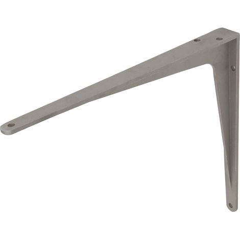 Équerre étagère en aluminium argent Herakles 400 x 350 mm - Par (1/2)