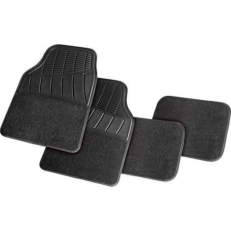 2 Tapis De Voiture Universels, 85% Pvc Recyclé, Surface Antidérapante, Protection Sol, 64x44 Et 44x33 Cm (1/4)