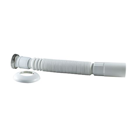 Tubo sifon extensible blanco tuerca metalica 11/2x40 cis (1/2)