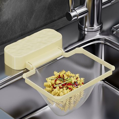 Filtre à ventouse pour évier, évier de cuisine, résidus, anti-obstruction, déchets de cuisine, égouttoir pour lave-vaisselle (avec 100 filtres) (1/5)