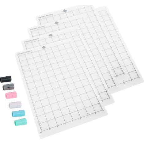 5-teilige Schneidematte mit 6 Stiftadaptern – Schneideraster für neutralen Griff – Stiftadapter-Set (1/5)