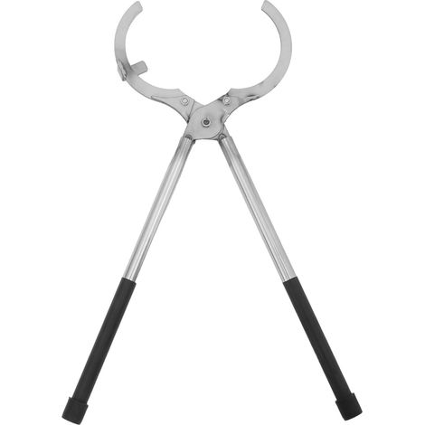 Pince à Creuset en Acier Inoxydable Moyen Capacité 2-25 Kg Outil de Fonderie pour Coulée et Affinage de Métaux Compatible Fabrication Réparation de Bijoux Prise Antidérapante (1/5)